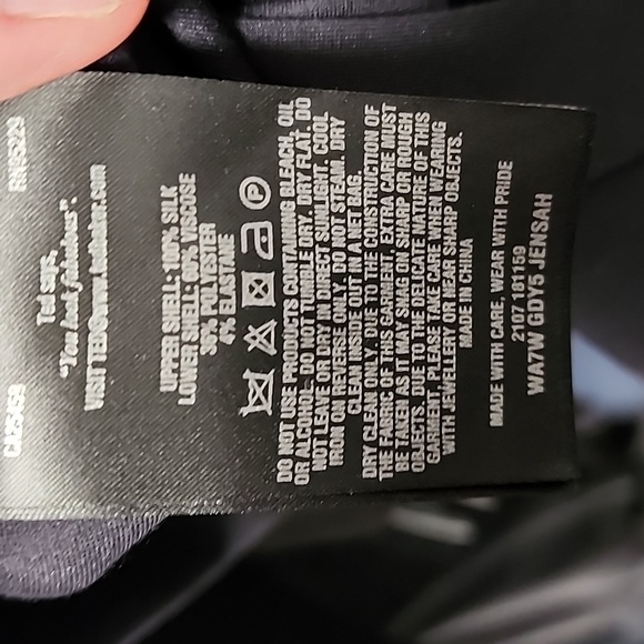 Ted Baker London Burgundy & Black Dress size 2 - Picture 7 of 9